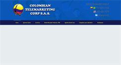 Desktop Screenshot of colombian-telemarketing.com